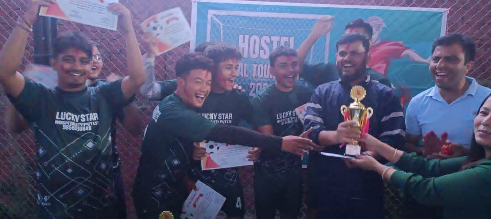 होस्टल सेवा र नेहा ललितपुर द्वारा आयोजित फुटसल टुर्नामेन्ट २०८०